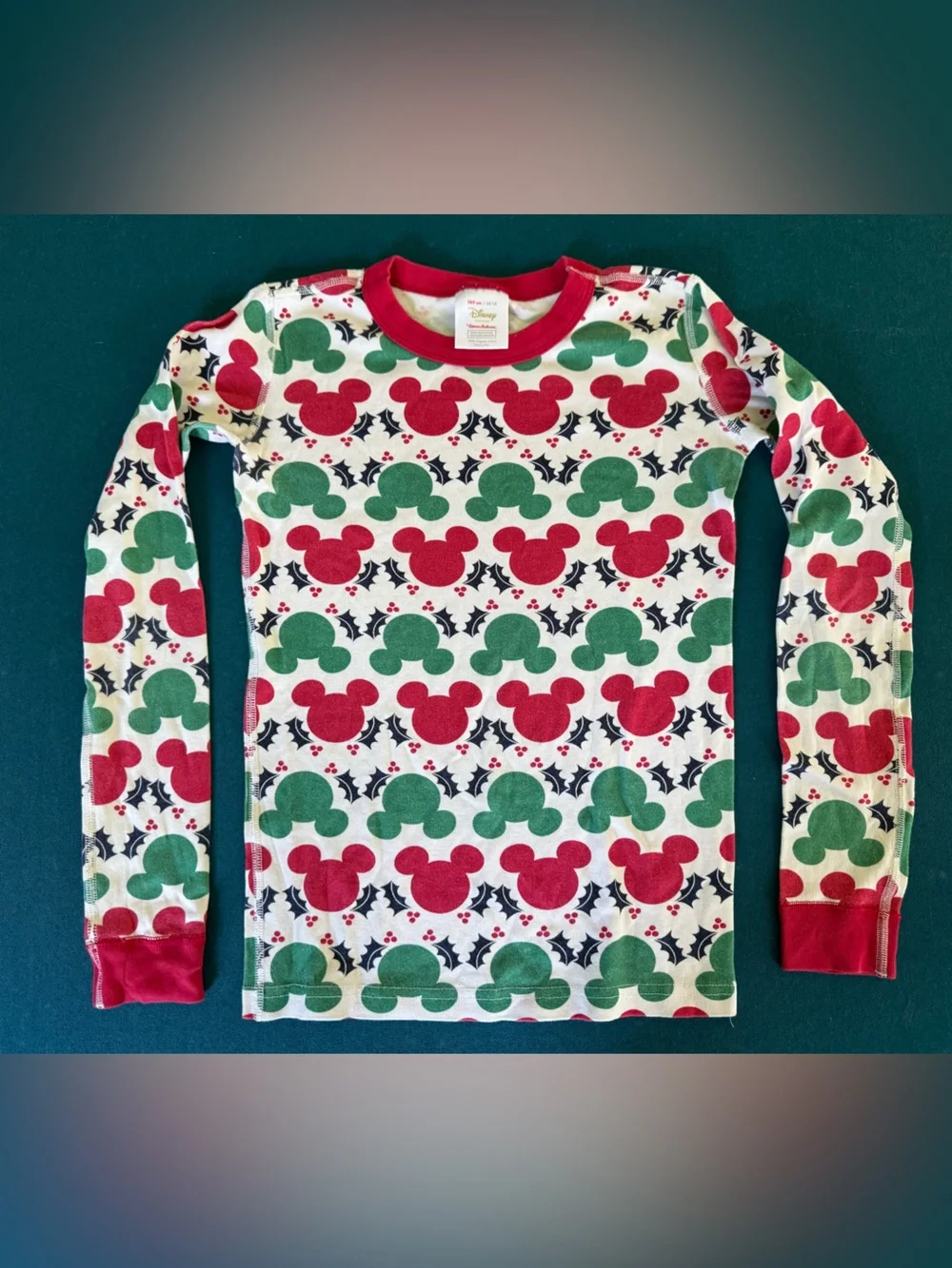 Hanna Andersson Disney Holiday Pajamas Girls Size 160 / 14
